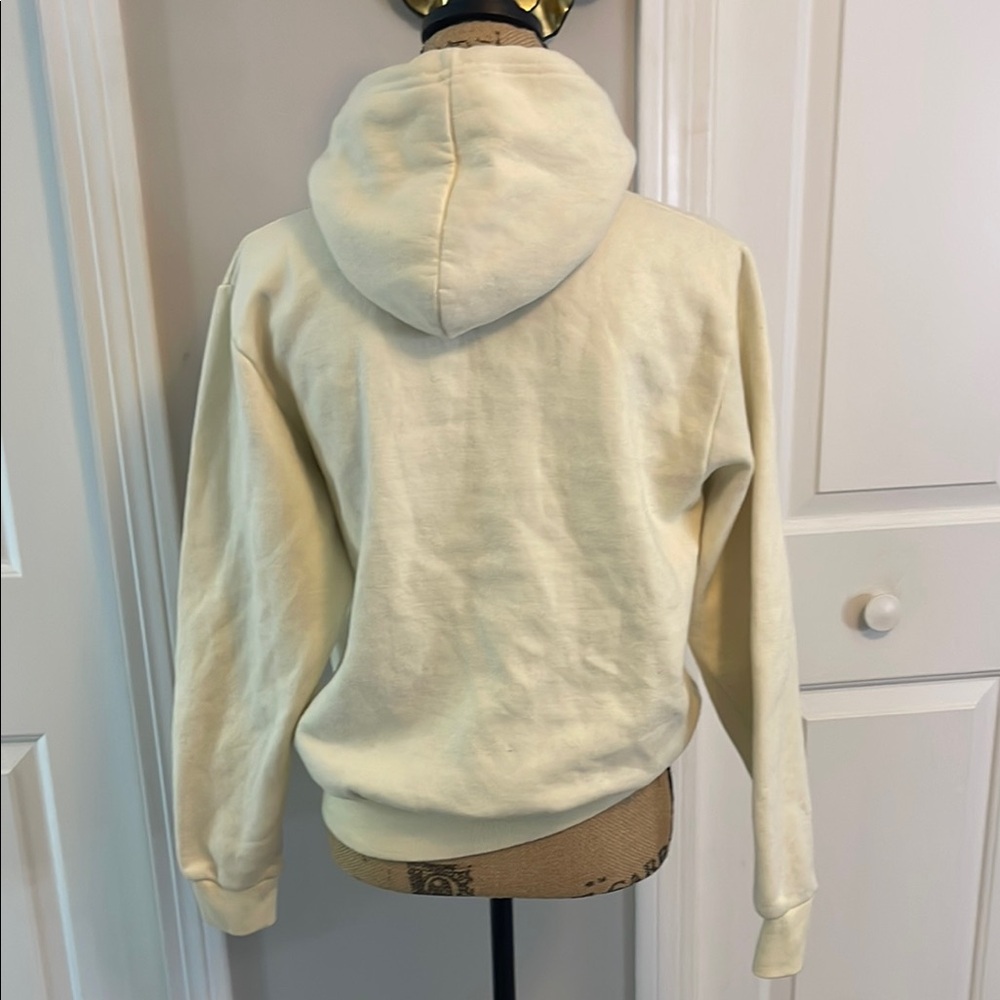 Cream Hoodie with Orange Accents - Picture 3 of 3